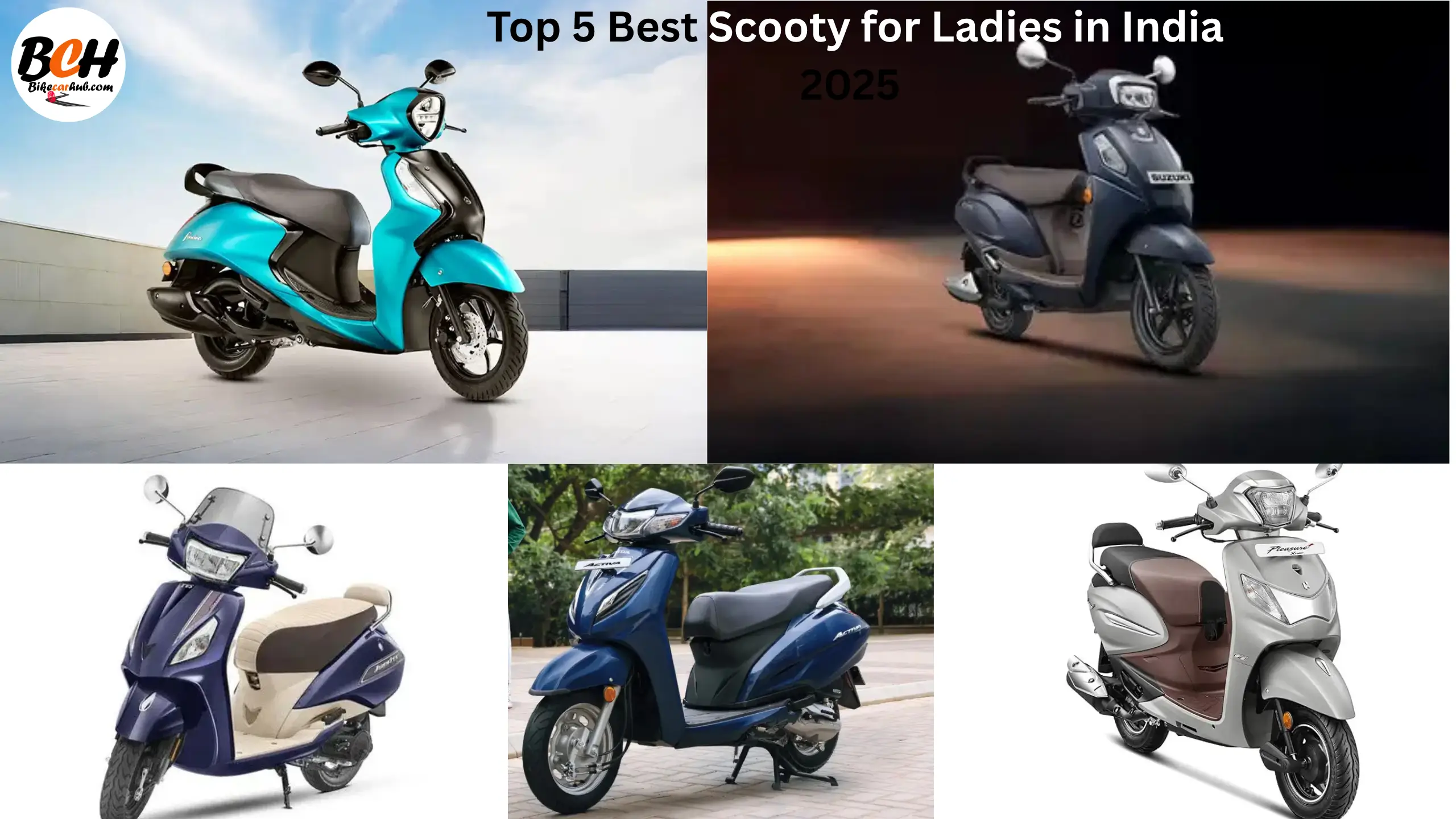 Top 5 Best Scooty for Ladies in India 2025 – Stylish, Lightweight & Easy to Ride